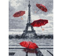 Алмазная мозаика Brushme Дождливый Париж 40*50 см на подрамнике (арт. DBS1022)