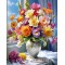 Купити Алмазна мозаїка на підрамнику Різнокольоровий букет (+ стрази АБ) 40 х 50 см (арт. TNG1666)