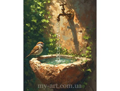 Купити Алмазна мозаїка круглі стрази на підрамнику Королівський сад (+стрази AB+FD) 40 х 50 см (арт. AR-3300) без коробки