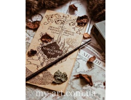 Купить Алмазная вышивка круглые стразы на подрамнике Карта Хогвардса (стразы AB+FD) 40 х 50 см (арт. AR-3341) без коробки