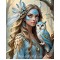 Купить Алмазная вышивка круглые стразы 40 х 50 см на подрамнике Лесная охотница (+ стразы AB+FD) (арт. AR-3353) без коробки