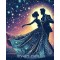 Купити Алмазна мозаїка круглі стрази на підрамнику Зірковий вальс (+стрази AB+FD) 40 х 50 см (арт. AR-3354) без коробки