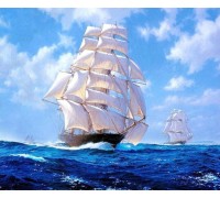 Набор алмазной вышивки Корабль в море 30 х 40 см (арт. FS034)