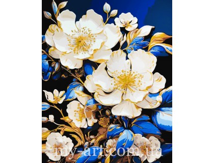 Купить Алмазная вышивка на подрамнике Яркие цветы (+ стразы АБ+FD) 40 х 50 см (арт. TNG1645)