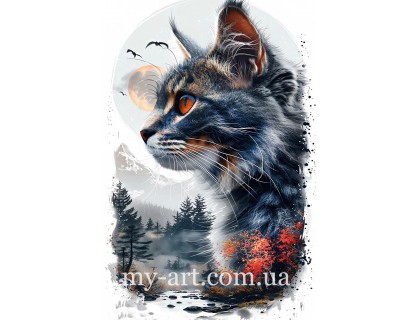 Купити Алмазна мозаїка на підрамнику Тінь дикої природи (+ стрази AB + FD) 40 х 60 см (арт. TNG1763)