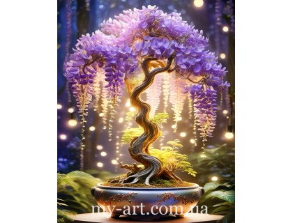 Купить Алмазная мозаика с подрамником 50 х 40 см Дерево желаний (+стразы AB+FD) (арт. TNG1798)