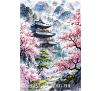 Алмазная мозаика на подрамнике Восточная гармония (+ стразы AB + FD) 40 х 60 см (арт. TNG1804)