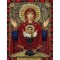 Вишивка стразами Ікона Сад Діви Марії з сином 34 х 24 см (арт. PR833)