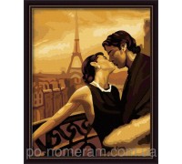 Картина по номерам Набор БЕЗ КРАСОК! Menglei Французский поцелуй MG045 40 х 50 см