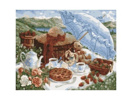 Купить Картина-раскраска Идейка Утренний пикник КН2201 40 х 50 см