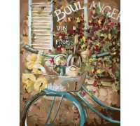 Картина по номерам Идейка Французский велосипед 40 х 50 см (арт. KH2045)