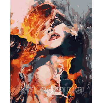 Картина по номерам ArtStory Вогняна діва AS0086 40 х 50 см Картина по номерам ArtStory Вогняна діва AS0086 40 х 50 см