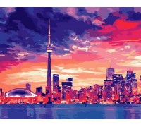 Картина по номерам ArtStory  Ночной Торонто AS0689 40 х 50 см
