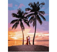 Картина по номерам Идейка Райское свидание (арт. KHO4816) 40 х 50 см без коробки