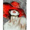 Купить Картина по номерам ArtStory Дама с красной помадой AS0082 40 х 50 см