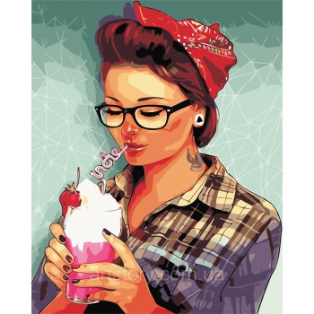 Картина за номерами ArtStory Літній коктейль AS0426 40 х 50 см Картина за номерами ArtStory Літній коктейль AS0426 40 х 50 см